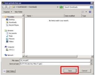 The Save button is highlighted 