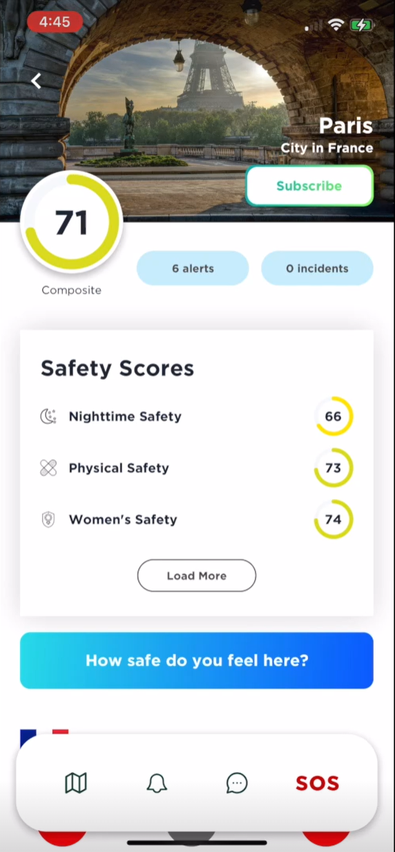 City intelligence safety scores 